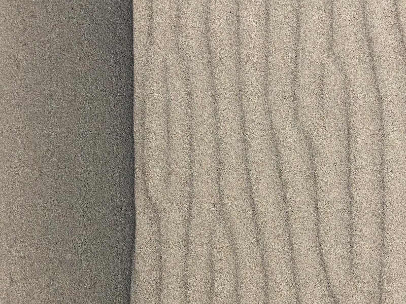 A photograph of abstract black and white shapes