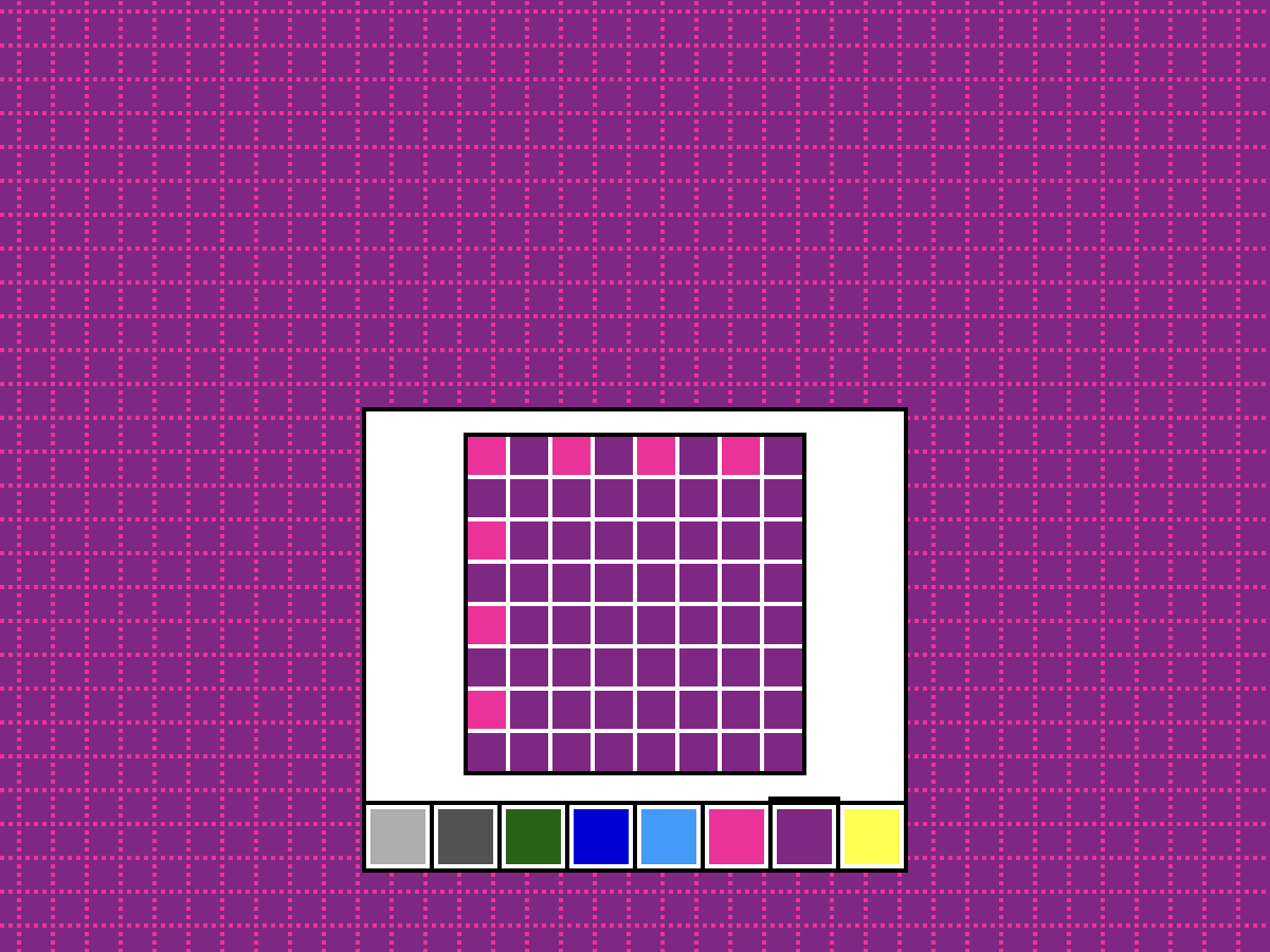 A pixelated blue tile pattern